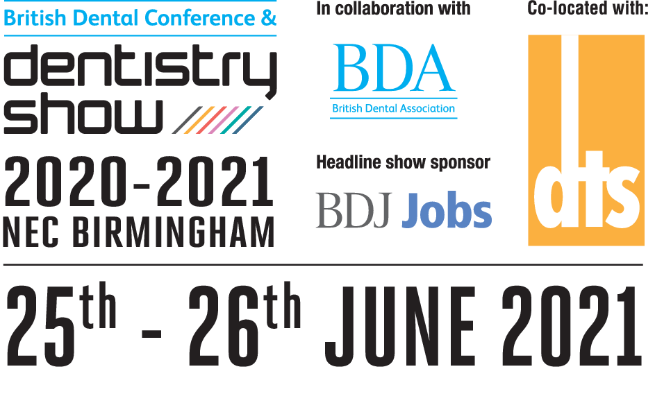 The British Dental Conference and Dentistry Show will take place 25th-26th June 2021 at Birmingham NEC