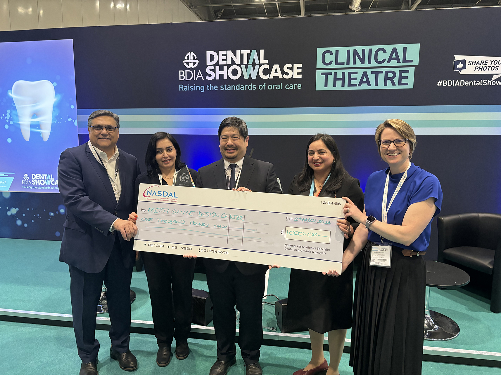 NASDAL Dental Check by One 2024 Practice of the Year Award presented at Dental Showcase