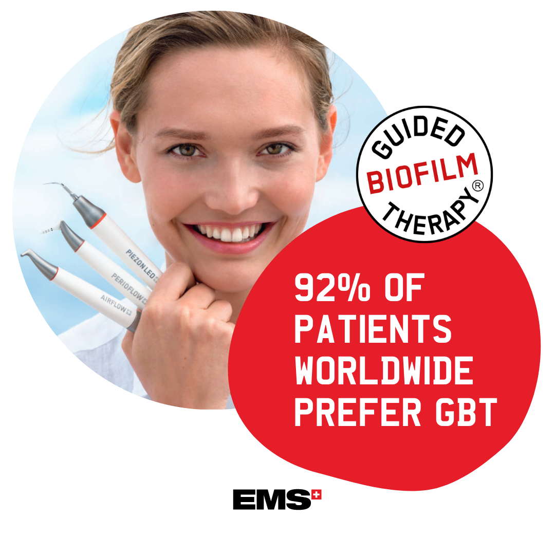 92% of patients worldwide prefer Guided Biofilm Therapy (GBT)