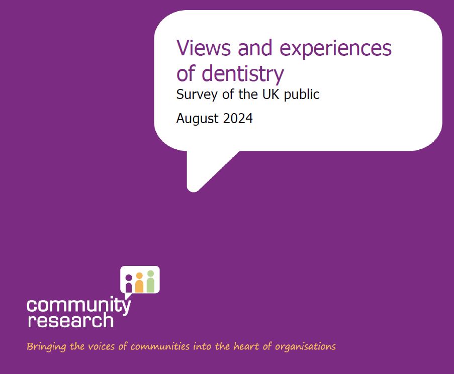 GDC publishes new research on the public’s experiences of dentistry