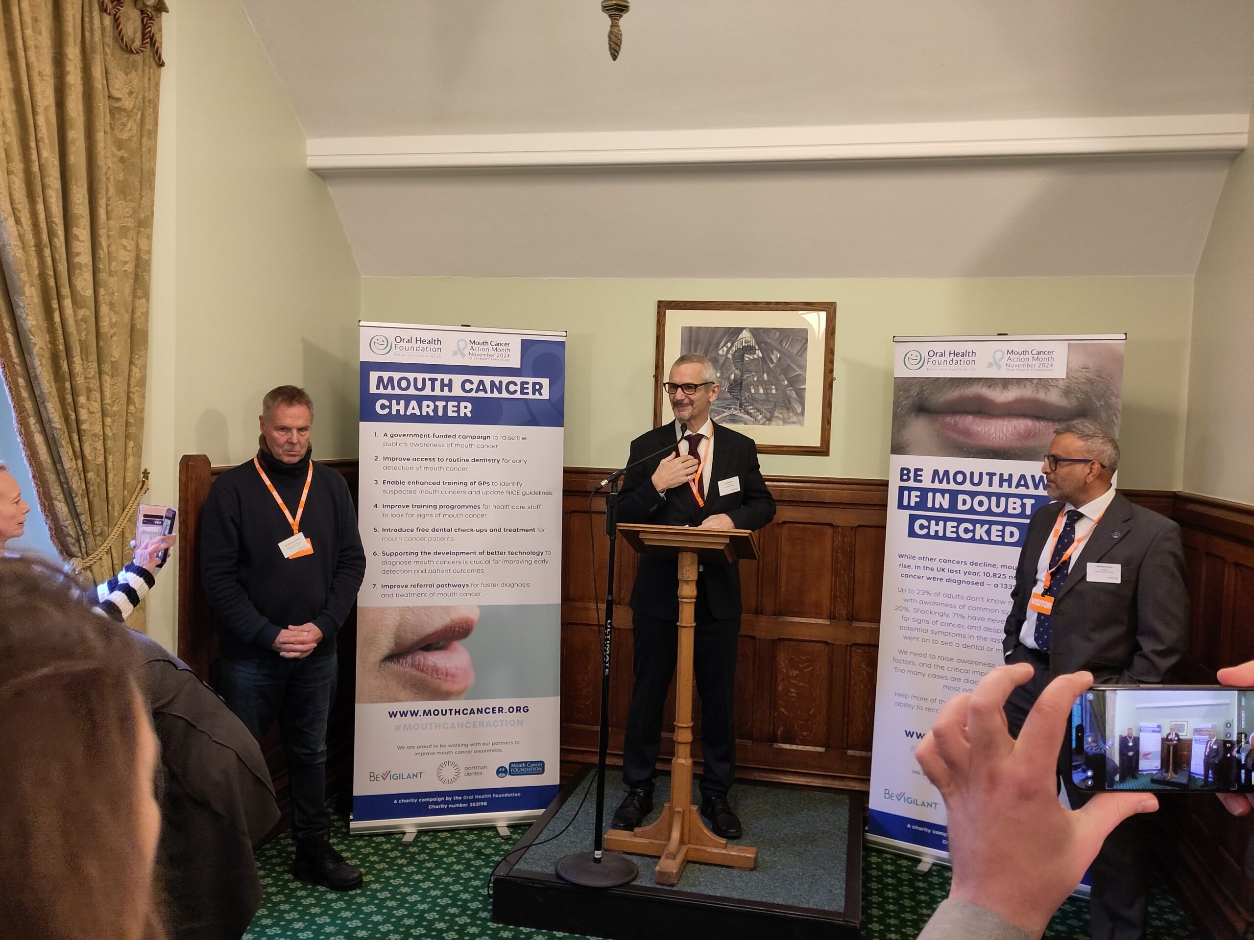 New mouth cancer charter launched at House of Commons