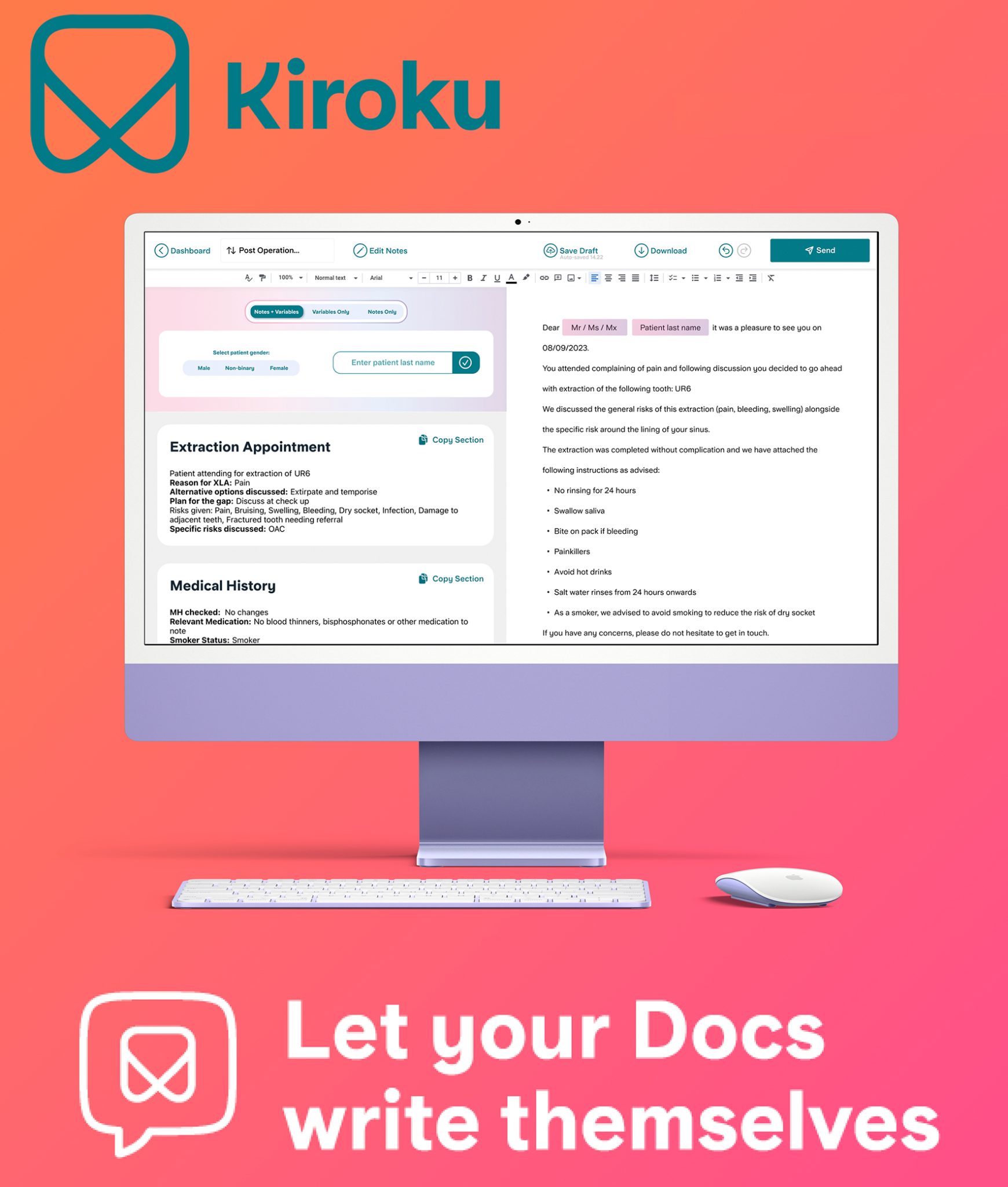 Pitch it right, with Kiroku Docs