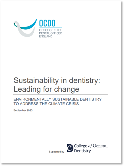 CGDent publishes Sustainability in Dentistry review