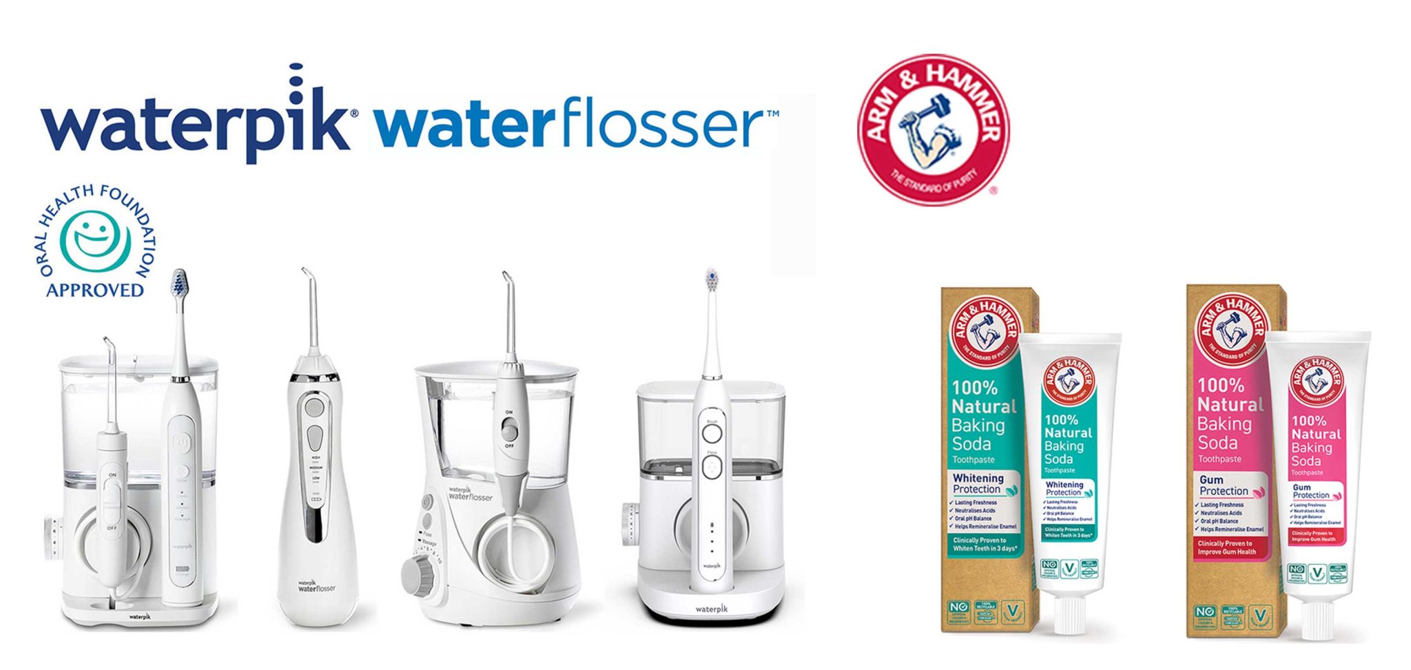 Discover the latest from Waterpik® and Arm & Hammer™