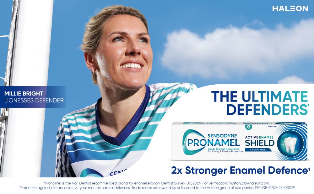 Chelsea and England star Millie Bright makes defending against dental erosion her new goal