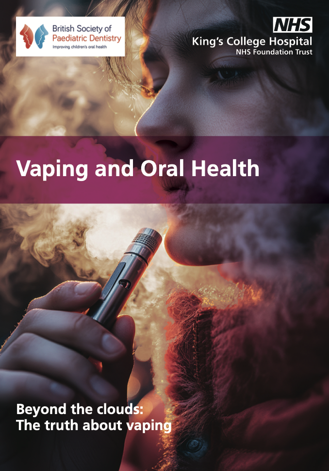 BSPD supports King’s College Hospital on new vaping and oral health leaflet for teenagers